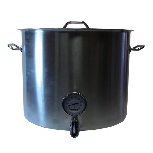 15 Gallon Brewing Kettle Stock Pot With WELDED FITTINGS Includes
