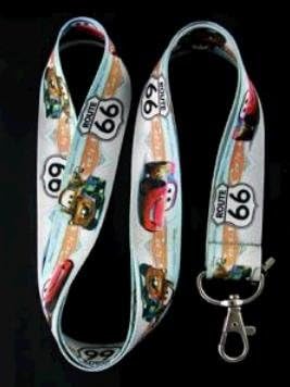 Disney CARS - ROUTE 66 lanyard Keychain Holder- 25mm x 48cm