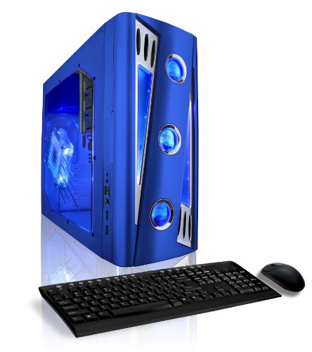 CybertronPC X-Cruiser2 PCCANN2120UN, Blue, AMD Athlon X2 7750 (2.70GHz), All-In-One Media Reader, 4GB Memory, 500GB Hard Drive, DVDRW with LightScribe, GeForce 9500GT, 350 Watt Power Supply, Windows 7 Home Premium 64-Bit, 1 Year Parts & Labor Warranty