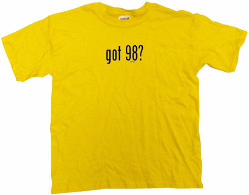 got 98? Kids T Shirt In 5 Colors Youth XL-Yellow