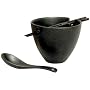 Joyce Chen 90-5190 Big Bowls for Two Noodle Bowl Set, Matte Black