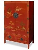 Chinoiserie Scenery Design TV Armoire