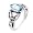 Sterling Silver Celtic Knot Blue Topaz Ring Size 4(Size 4,5,6,7,8,9,10,11,12,13,14,15)