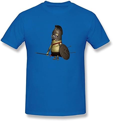 DASY Men's O Neck Spartan Minion Shirt Small