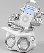 KNG FUNKit DJ Animated Speaker System for iPod (Silver)
