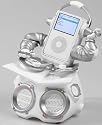 KNG FUNKit DJ Animated Speaker System for iPod (Silver)