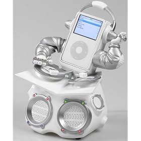 KNG FUNKit DJ Animated Speaker System for iPod (Silver)
