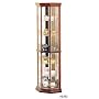 Cherry Finish Solid Wood Glass Corner China Curio Cabinet