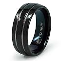 8mm Black Titanium Ring (Sizes 8-13)