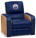 DreamSeat Edmonton Oilers NHL Leather Recliner