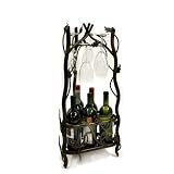 ArtDeco Six Wine Bottle Holder with Six Glass Holder
