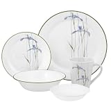Corelle Impressions Shadow Iris 30-Piece Dinnerware Set, Service for 6