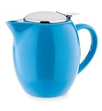 Copco Ceramic 20-Ounce Tea Pot With Stainless-Steel Lid And Infuser, Electric Blue