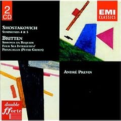Shostakovich: Symphonies Nos 4 & 5/Britten: Sinfonia da Requiem/Peter Grimes (highlights)