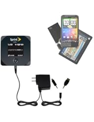 GPS or Navigation System: Sierra Wireless Overdrive Pro compatible Dual Wall / Travel AC Charger - One Charger for up to two devices with upgradeable Gomadic Brand TipExchange - Gomadic