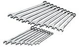 SK 86037 SuperKrome 19 Piece 12 Point 6-Millimeter to 24-Millimeter Long Pattern Combination Wrench Set