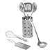 ZUCCOR 7 Piece Stainless Steel Kitchen Tool Set