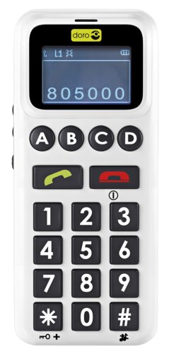 Childrens Toyshop  Electronics : Doro HandleEasy 326 GSM Mobile Phone - White & Grey