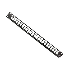 Leviton QuickPort - Patch panel - black - 24 ports