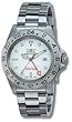 Invicta Men's GMT 24-hour White Dial Shock Resistant Date Quartz Watch 9402