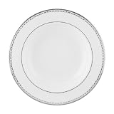 Lenox Pearl Platinum 9-Inch Platinum-Banded Fine China Pasta/Rim Soup Bowl, Set of 4