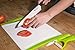 Chef Made Easy Large Plastic Cutting Board (Green) with Drip Groove Includes Free Bonus Ceramic Peeler and 3