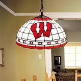 Wisconsin Badgers Tiffany Hanging Lamp