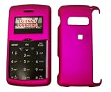 Hot Pink Rubber Feel Snap-On Cover Hard Case Cell Phone Protector for LG VX9200 enV3