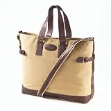 Clava Canvas Everyday Tote Bag w/ Leather Trim