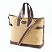 Clava Canvas Everyday Tote Bag w/ Leather Trim