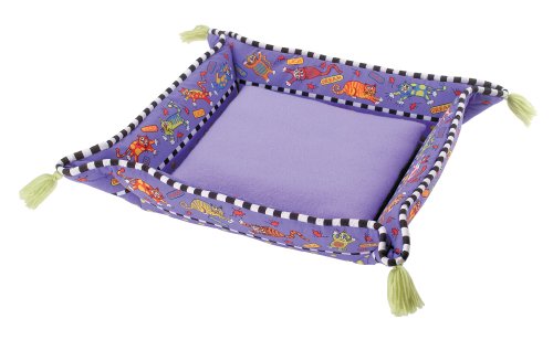 Fat Cat Kitty Hoots Cat Bed Double Wide Purple