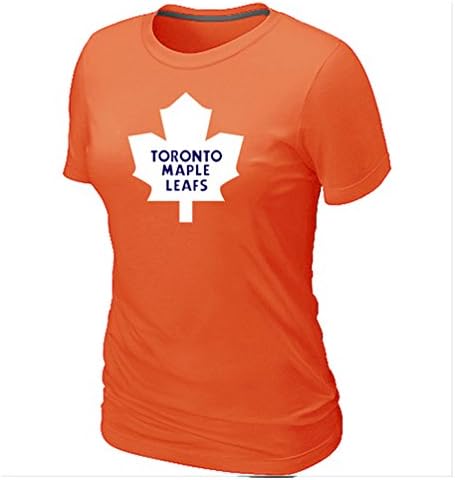 Women's T-Shirt Toronto Maple Leafs Logo Size M Orange