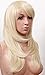 S-noilite Kanekalon Heat Resistant Full Wigs Wavy Bleach Blonde Layer Hair Medium Wigs by UPS