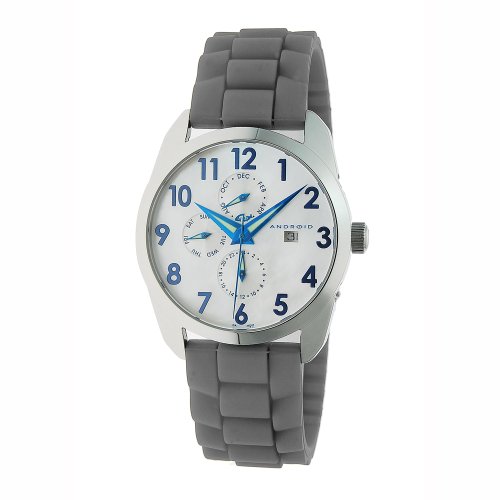 ANDROID Men's AD493AGY Impetus 3 Multifunction MOP Grey Rubber Watch
