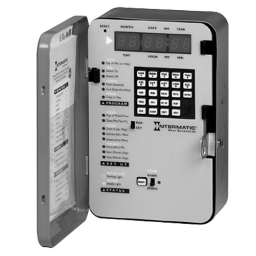Intermatic ET70215C - 365-Day Electronic Astronomic Time Switch - NEMA 1 Indoor Steel Case - 2 Circuits - SPDT - 20 Amps - 120/208/240/277 Volt