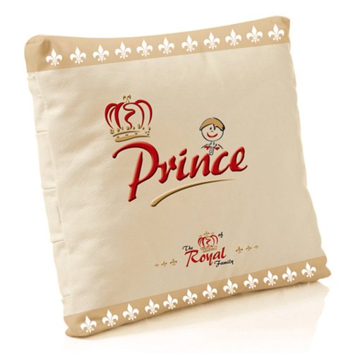 The Royal Family 9564-1 Original Kuschelkissen +++ Prince +++, Deko-Kissen, 40 x 40 cm,  (mehrfarbig)Baumwolle - Geschenkidee von ""TRF"", beige"