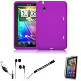 Purple Cover Protective Slim Durable Silicon Skin Case for HTC Flyer 3G WiF ....