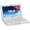 Asus - 1025C-WHI073S - Netbook 10,1" (25,6 cm) - Intel Atom N2800 - 320 Go - RAM 1024 Mo - Windows 7 - Dur�e de batterie : 6 cellules - Blanc Mat
