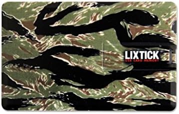 LIXTICK Compact Credit Card 8GB USB 2.0 Flash Drive Card Memory - TIGER CAMOUFLAGE
