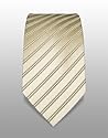 Vincenzo Boretti Krawatte - goldbeige, anthrazit - gestreift