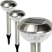 Harvest Brand Pulp Top Stainless Steel Solar Lights (Set of 2)