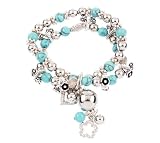 Marana Jewelry Double Stretch Turquoise Bracelet with Charms