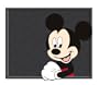 Mickey Mouse Face Style Molded 14" x 17" Utility Mat