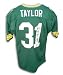 Jim Taylor Autographed/Hand Signed Green Bay Packers Green Throwback Jersey Inscribed HOF 76