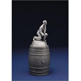 Male Bowler English Pewter Bottle Stopper