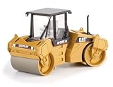 Diecast Model CAT CB-534D Vibratory Asphalt Compactor (closed cab) in Yellow