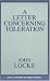 Book A Letter Concerning Toleration (Great Books in Philosophy Series)