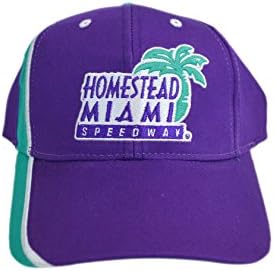 Official NASCAR Fan Shop Authentic Baseball Hats (Homestead-Miami Speedway Purple-Teal)