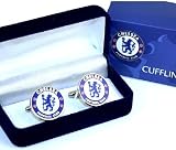 100% OFFICIAL CHELSEA FC CREST METAL CUFFLINKS IN GIFT BOX
