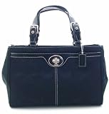 Authentic Coach Hampton Signature Medium Carryall Women Tote Handbag 14415 Black